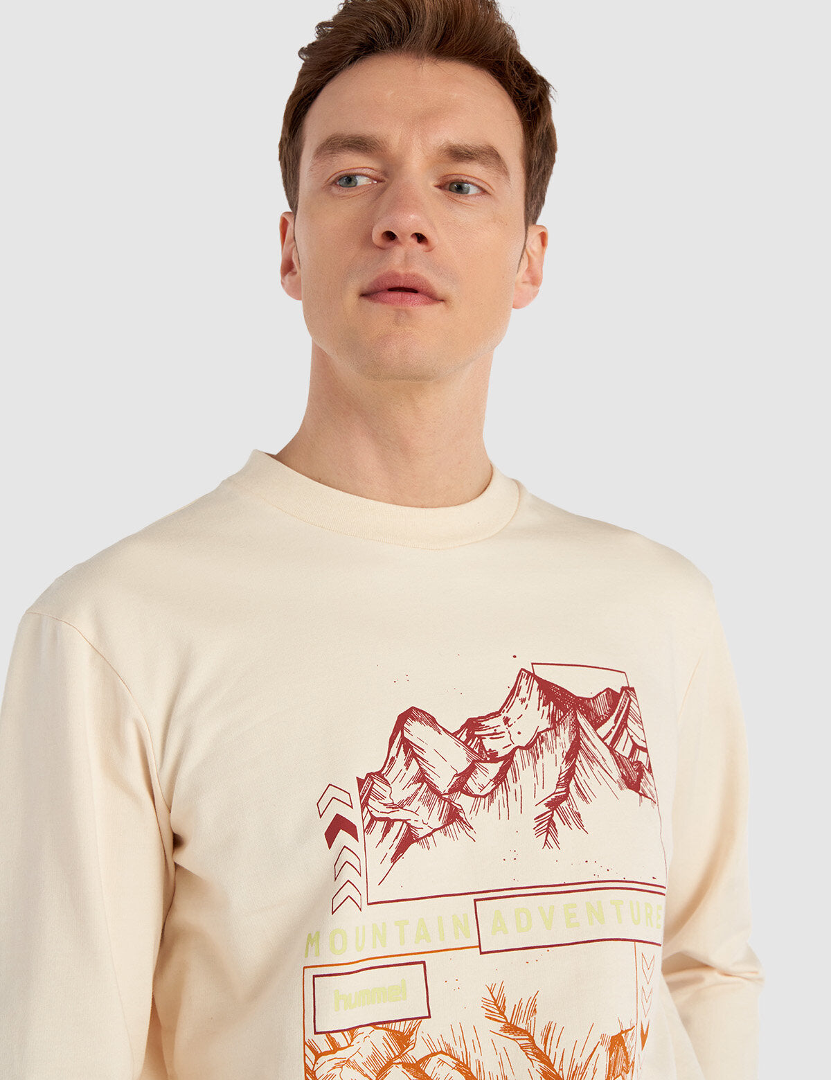 Hummel hmlGILBERTO sweatshirt in whitecap grey - Image 2