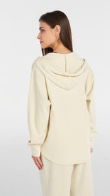 Hummel hmlINBAR zip hoodie in whitecap grey - Image 3