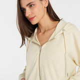 Hummel hmlINBAR zip hoodie in whitecap grey - Image 2