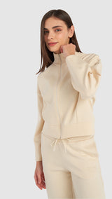 Hummel hmlJAYS zip jacket in whitecap grey - Image 1