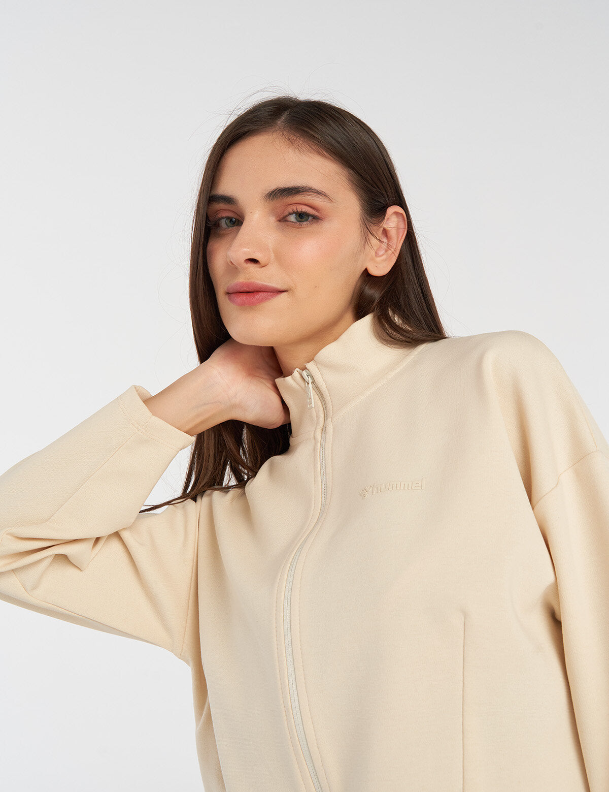 Hummel hmlJAYS zip jacket in whitecap grey - Image 2