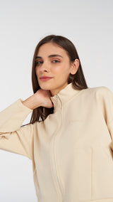 Hummel hmlJAYS zip jacket in whitecap grey - Image 2