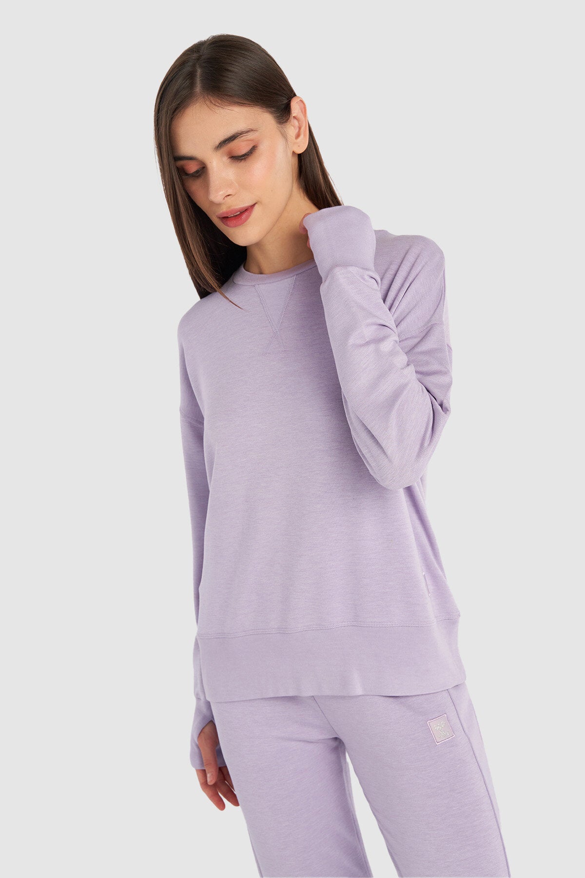 Hummel hmlJONINA sweatshirt in orchid petal - Image 1