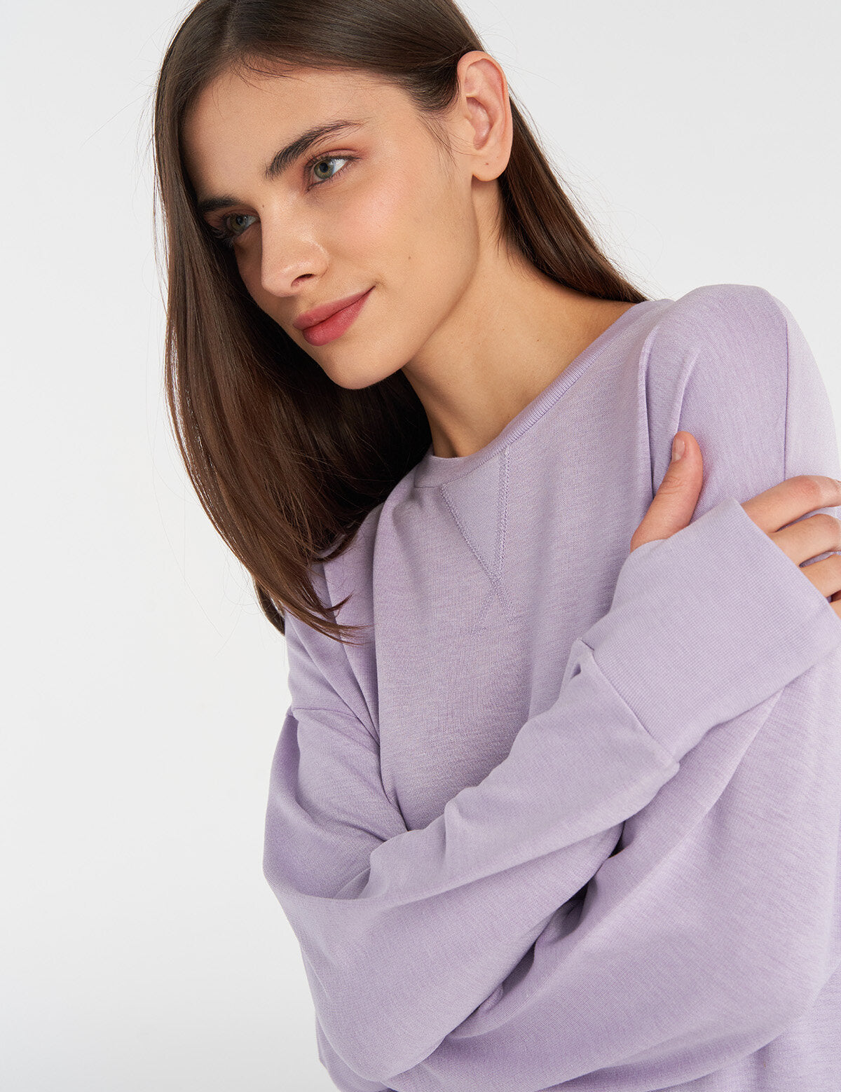 Hummel hmlJONINA sweatshirt in orchid petal - Image 2