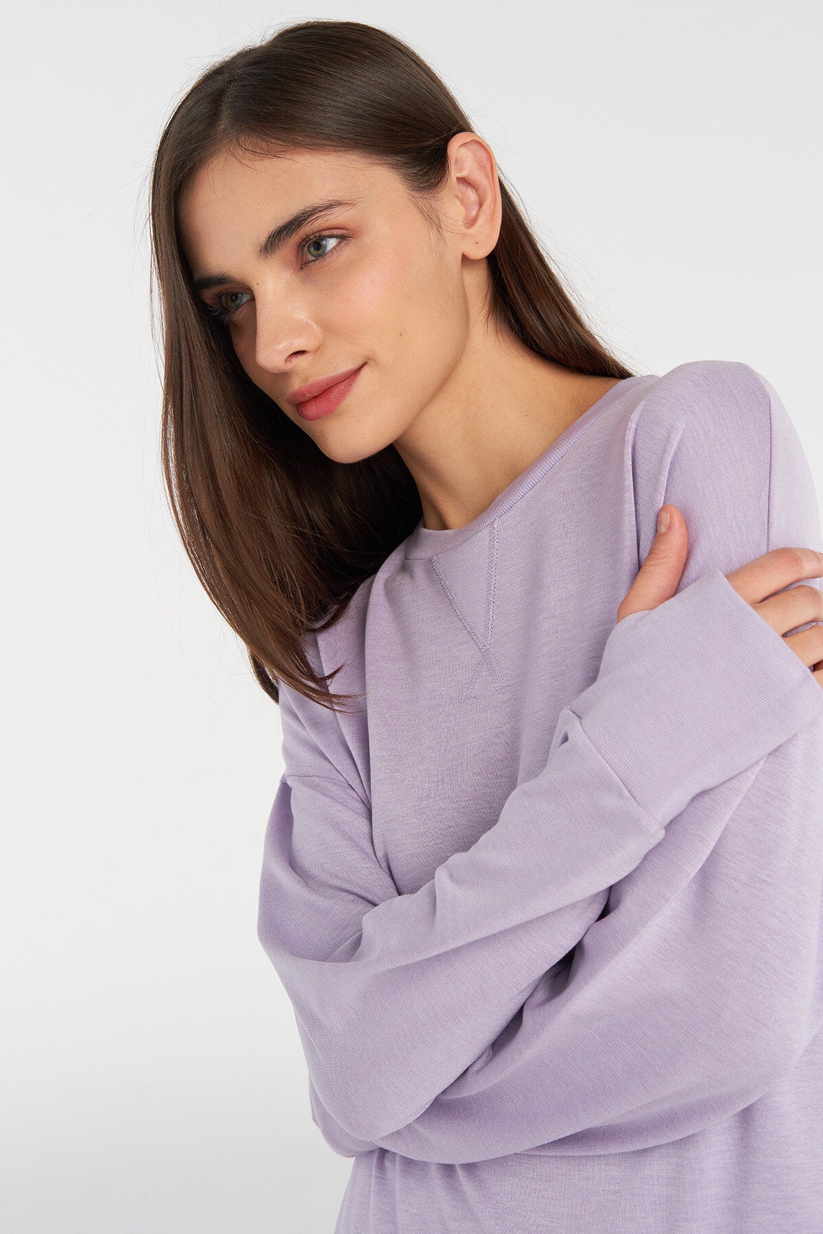 Hummel hmlJONINA sweatshirt in orchid petal - Image 2