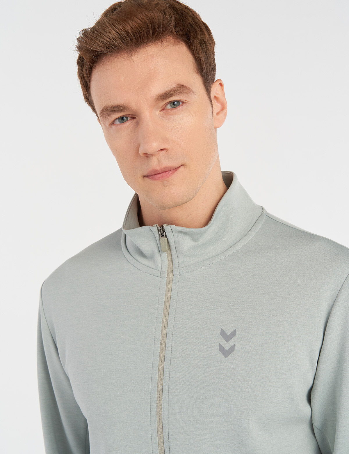 Hummel hmlNELLY zip jacket in quarry - Image 2