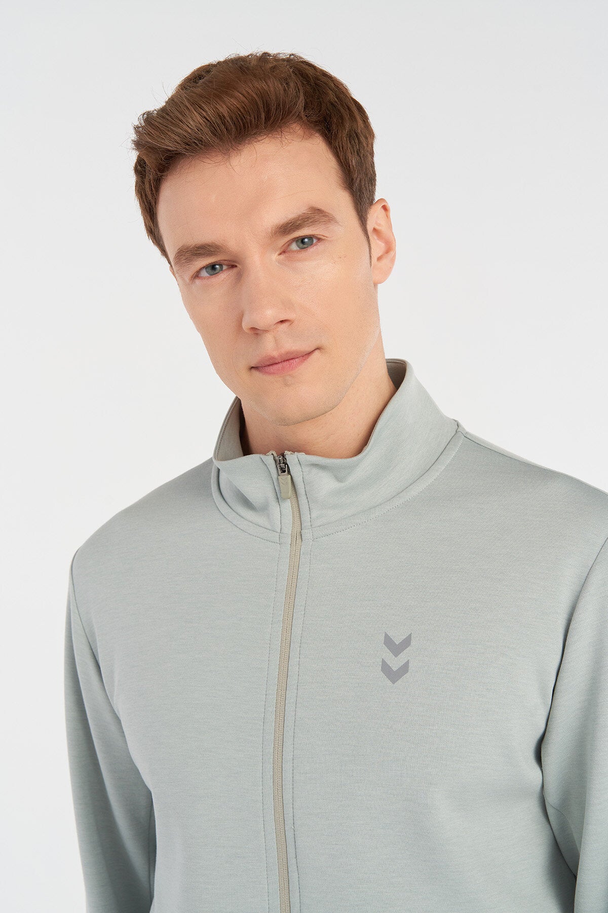 Hummel hmlNELLY zip jacket in quarry - Image 2