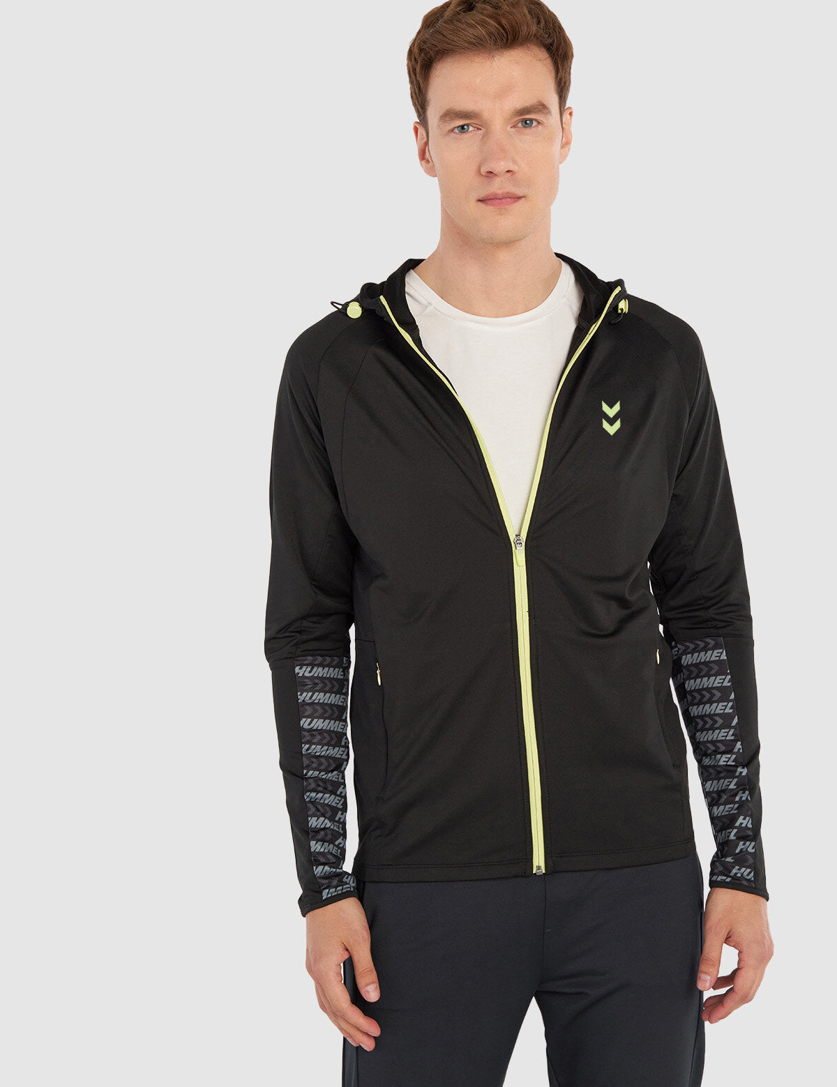 Hummel hmlORLANDO zip hoodie in black - Image 1