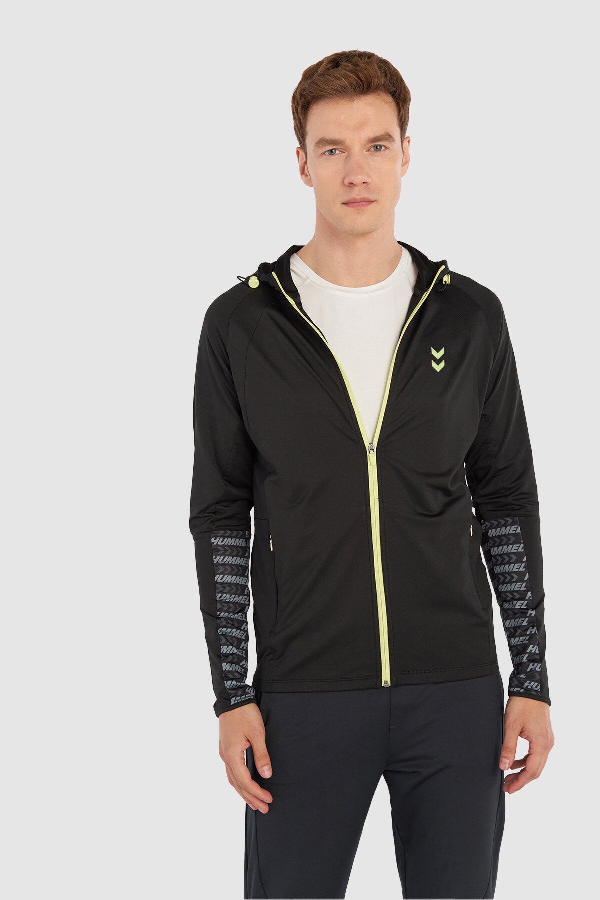 Hummel hmlORLANDO zip hoodie in black - Image 1