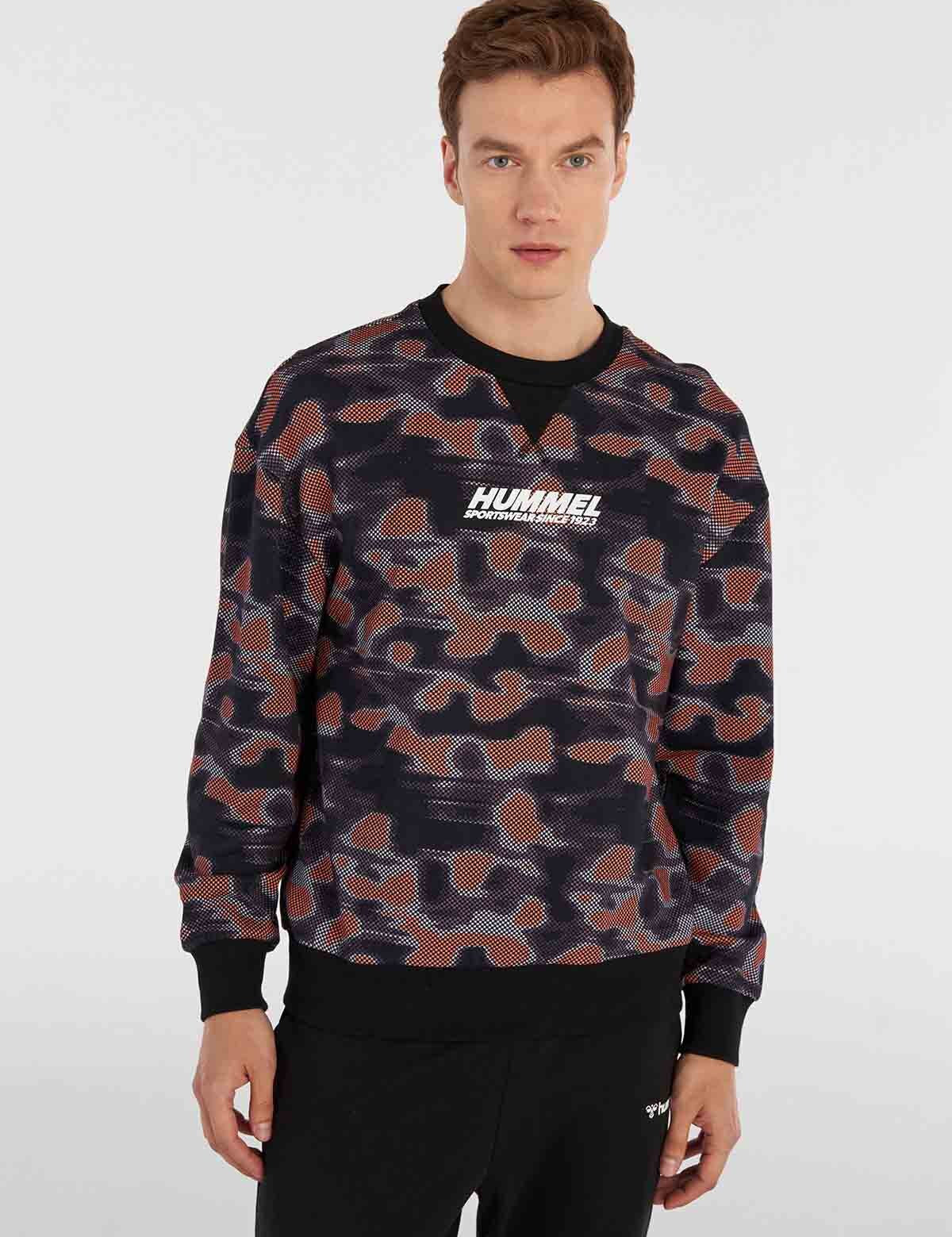 Hummel hmlPARKER sweatshirt in plum perfect - Image 1