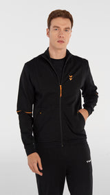 Hummel hmlPHILIP zip jacket in black - Image 1