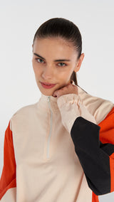 Hummel hmlSAGE zip neck sweatshirt in whitecap grey - Image 7