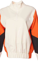 Hummel hmlSAGE zip neck sweatshirt in whitecap grey - Image 5