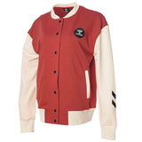 Hummel hmlTELMA bomber zip jacket in mineral red - Image 9