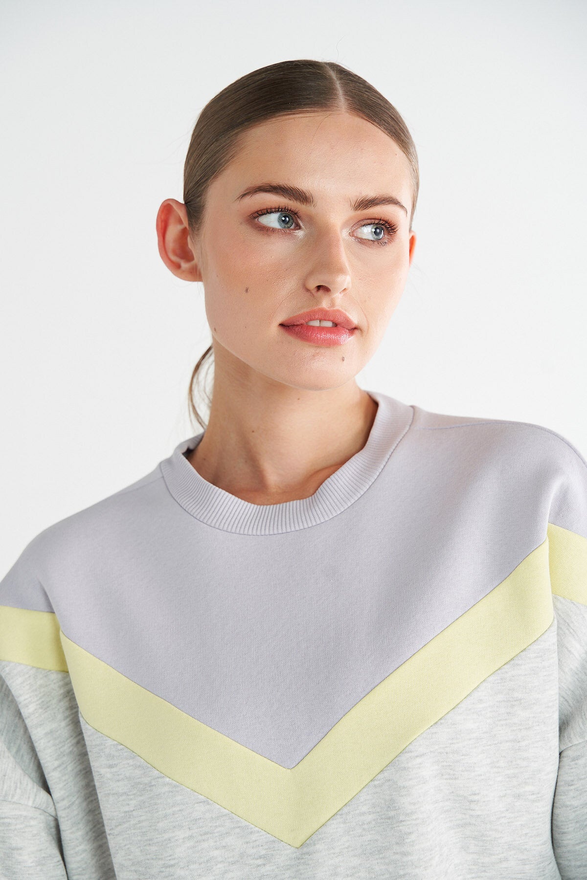 Hummel bexley sweatshirt in snow melange - Image 3