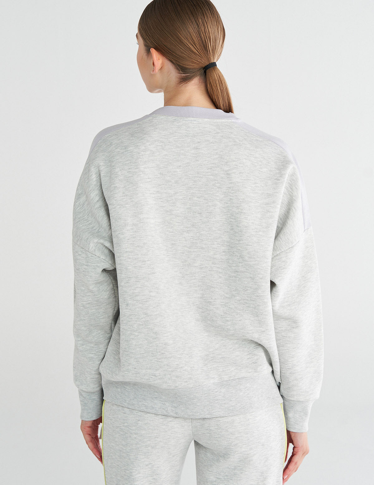 Hummel bexley sweatshirt in snow melange - Image 2
