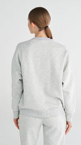 Hummel bexley sweatshirt in snow melange - Image 2