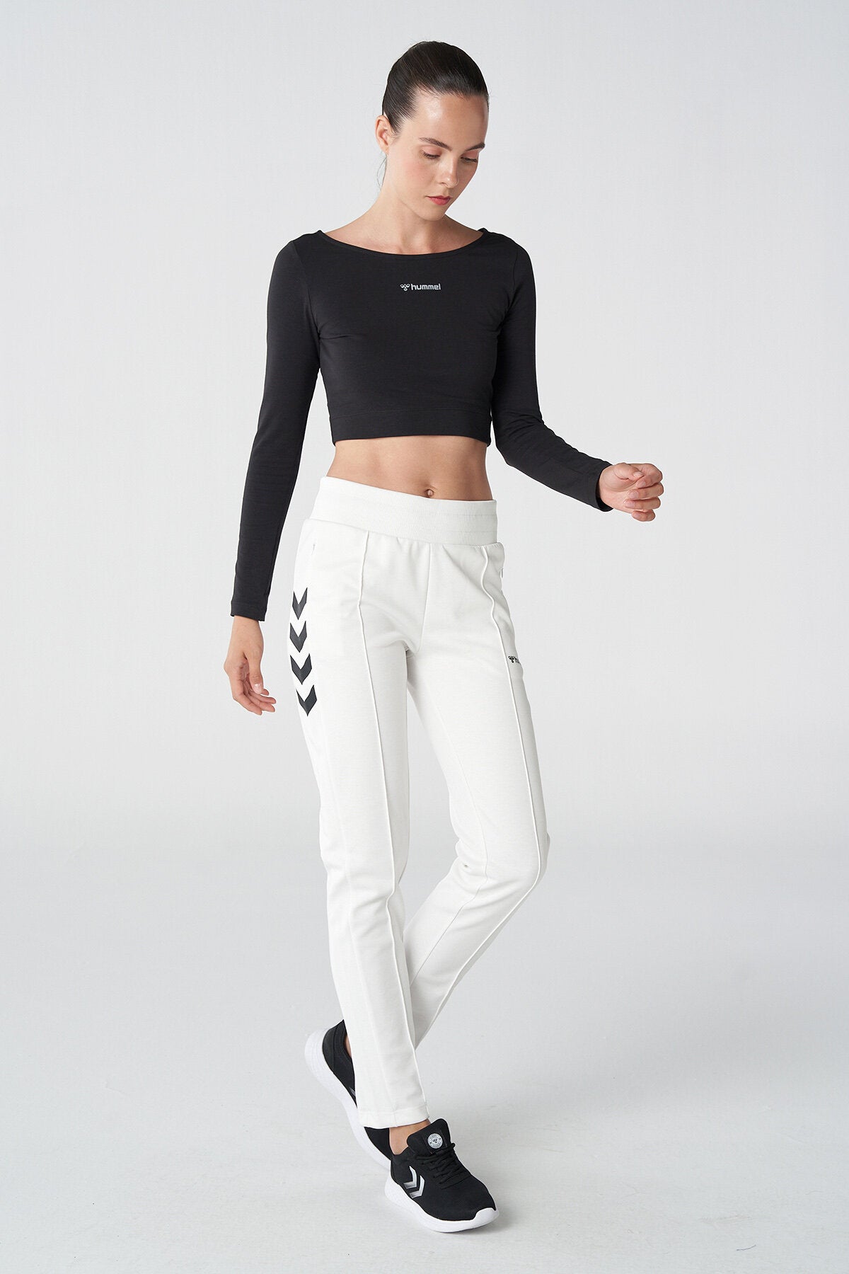 Hummel hmlGENESA pants in off white - Image 2