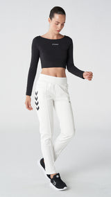 Hummel hmlGENESA pants in off white - Image 2