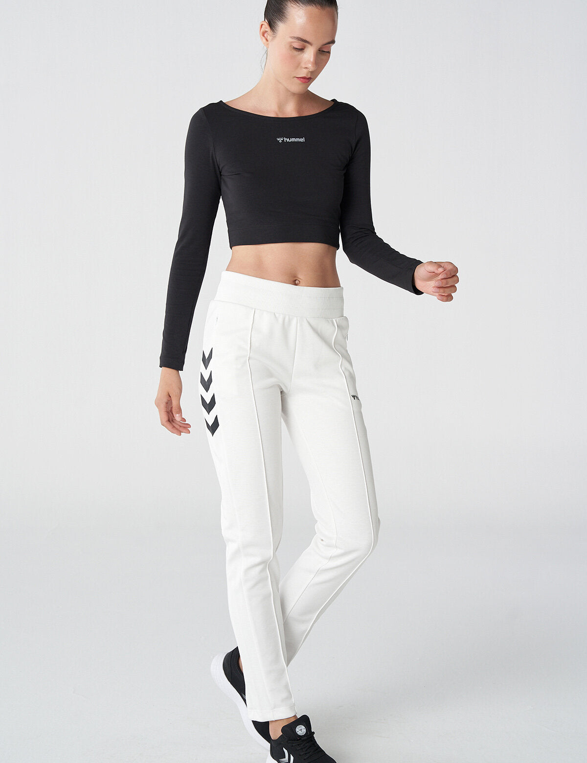 Hummel hmlGENESA pants in off white - Image 2