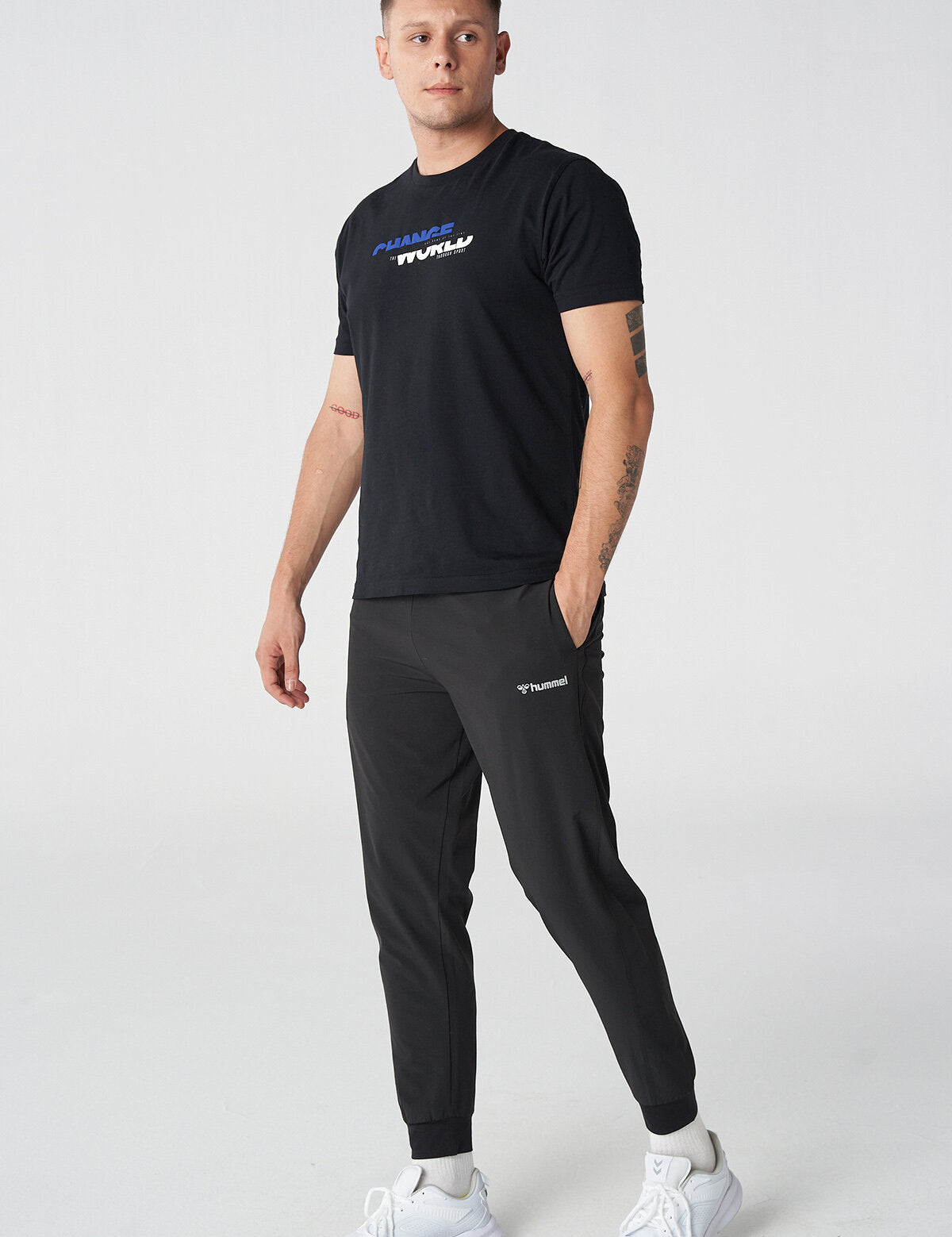 Hummel hmlMABELES 7 8 pants in black - Image 2