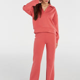 Hummel hmlBOLETTE pants in mineral red - Image 2