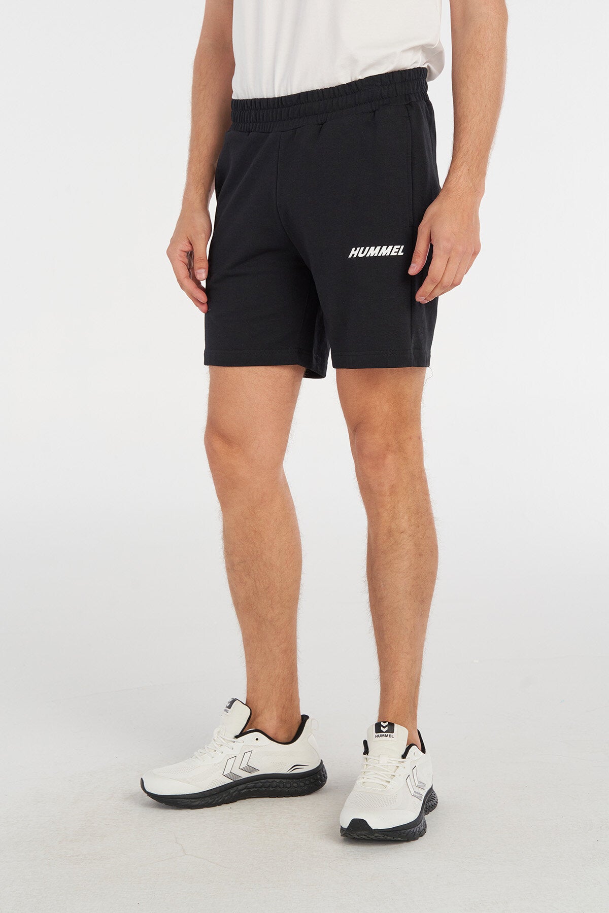 Hummel hmlELEMENTAL cotton shorts in black - Image 1