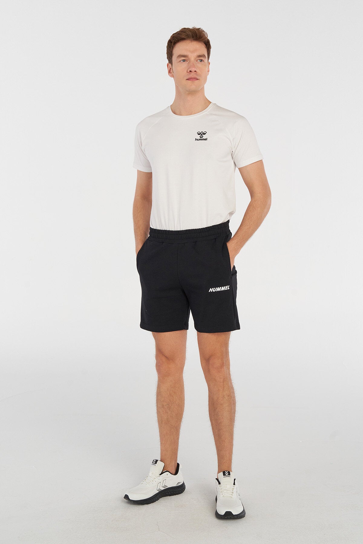 Hummel hmlELEMENTAL cotton shorts in black - Image 2