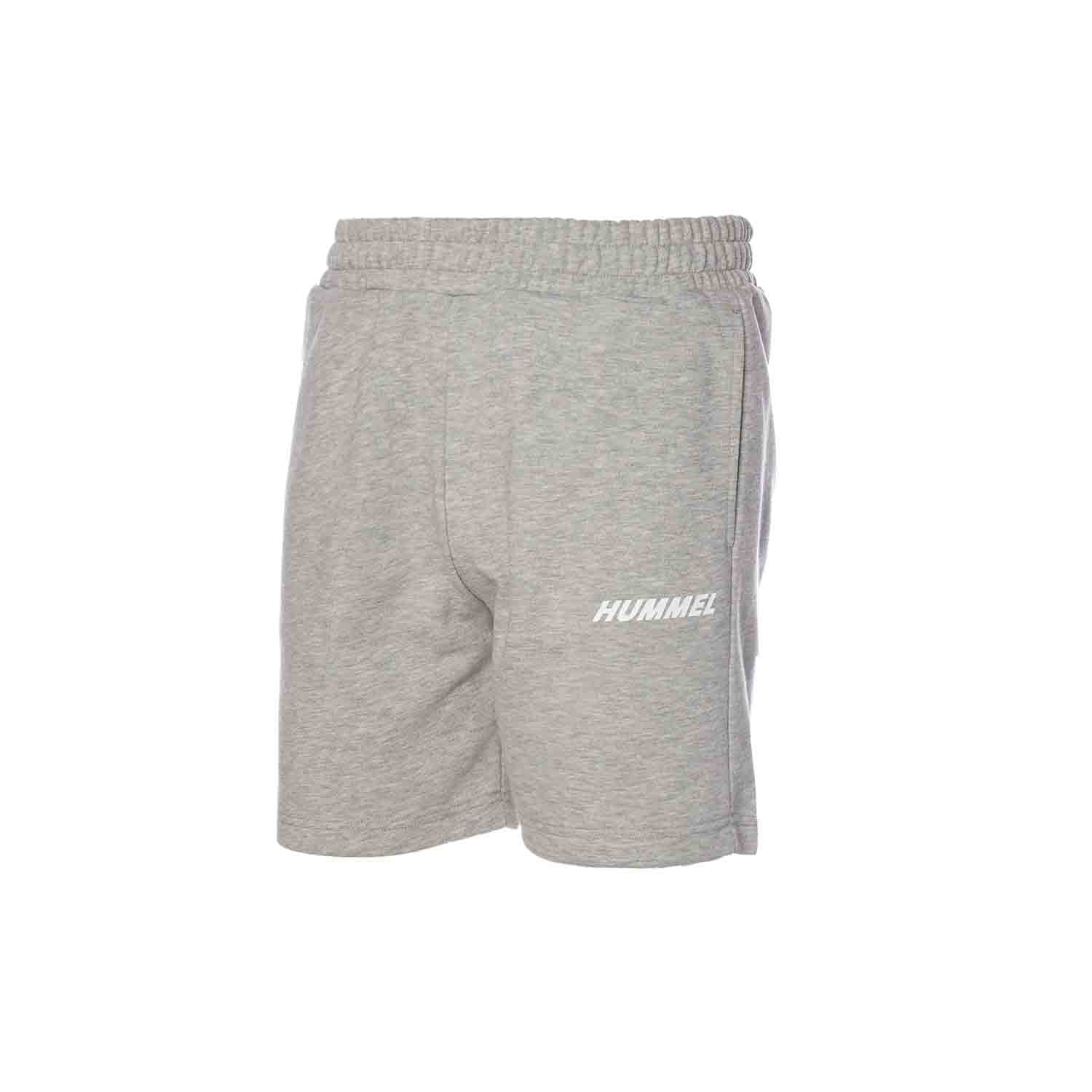 Hummel hmlELEMENTAL cotton shorts in grey melange - Image 4