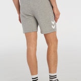 Hummel hmlELEMENTAL cotton shorts in grey melange - Image 3