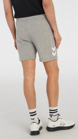 Hummel hmlELEMENTAL cotton shorts in grey melange - Image 3