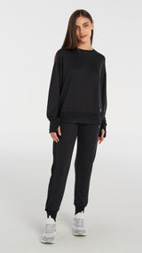 Hummel hmlJONINA pants in black - Image 2