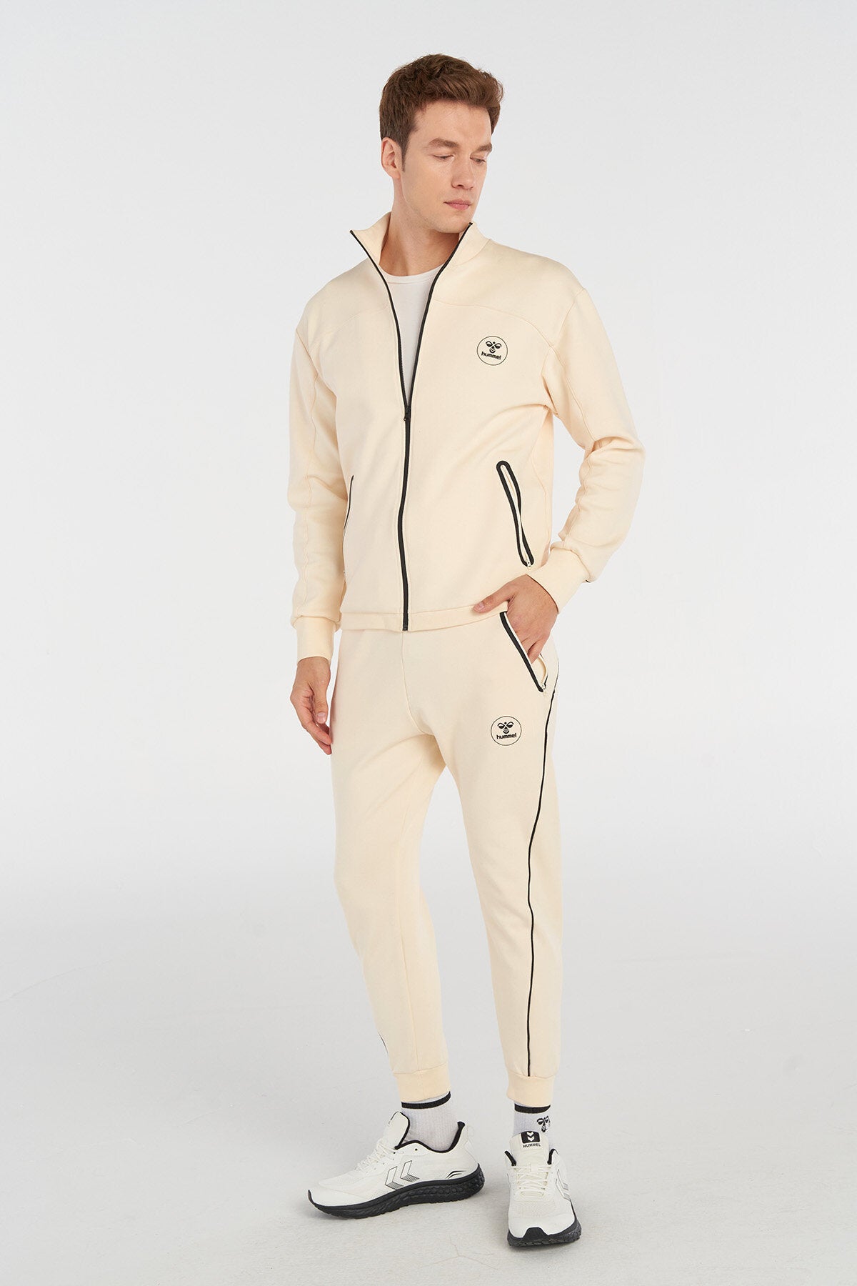 Hummel hmlROYAL pants in whitecap grey - Image 2