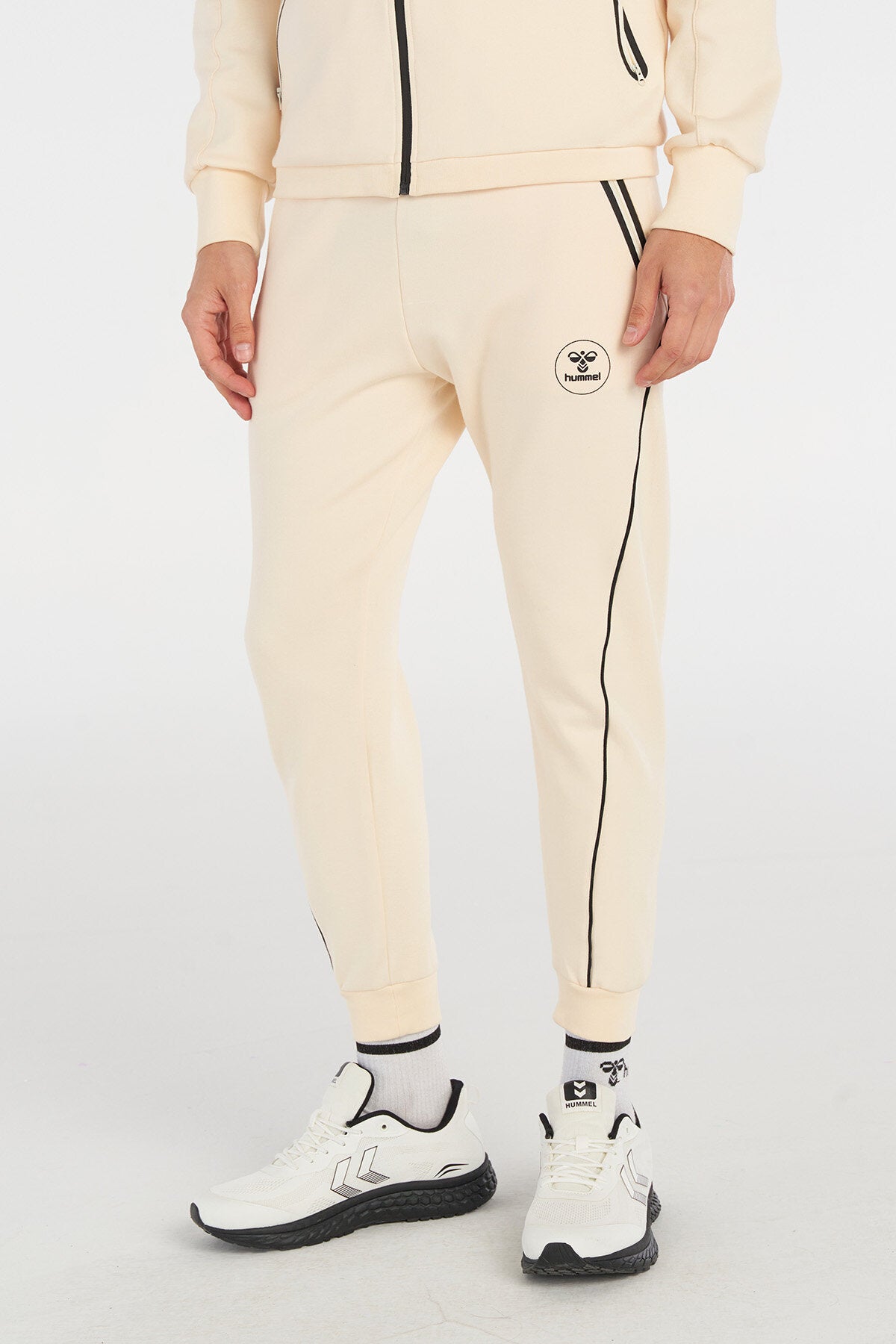 Hummel hmlROYAL pants in whitecap grey - Image 1