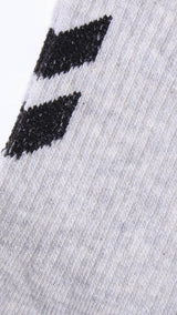 Hummel hmlHAROME short socks in grey melange - Image 5