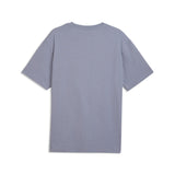 PUMA essentials elevated cat logo relaxed tee men in gray sky