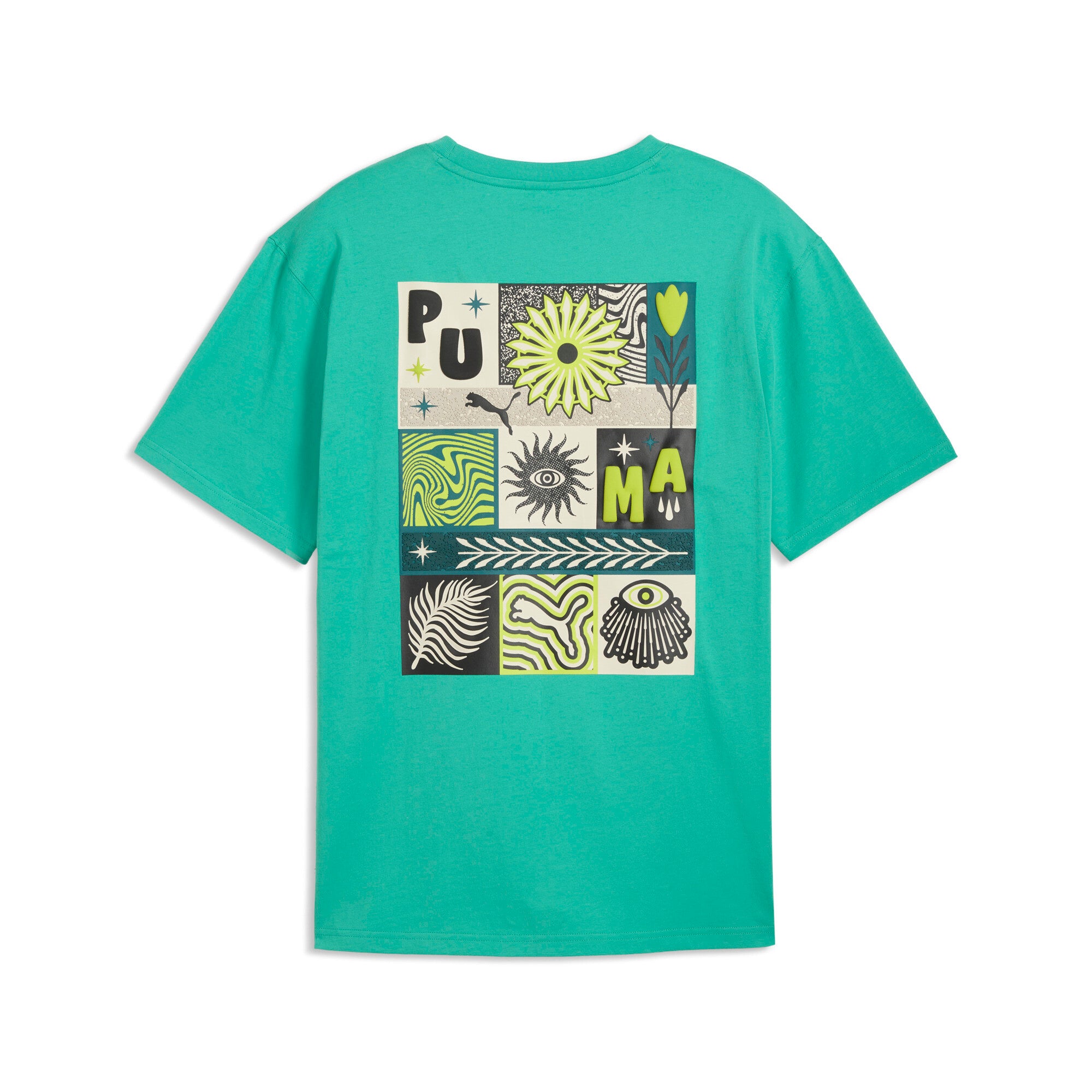 PUMA sunset drive relaxed tee men in vibrant green