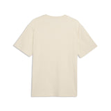 PUMA essentials elevated cat logo relaxed tee men in alpine snow