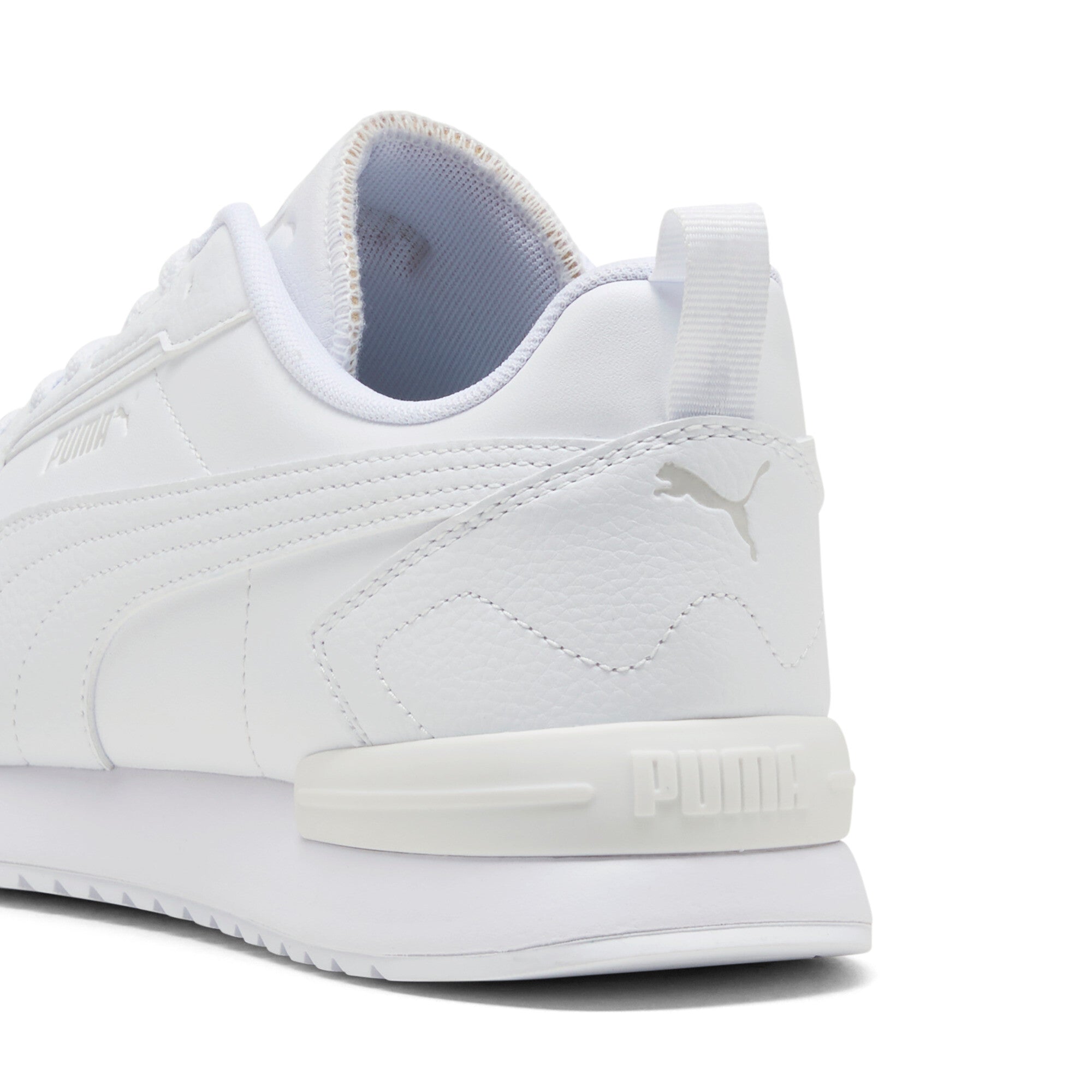 PUMA R78 cyclone sneakers unisex in white and cool light gray