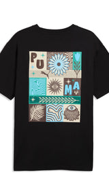 PUMA sunset drive relaxed tee men in black