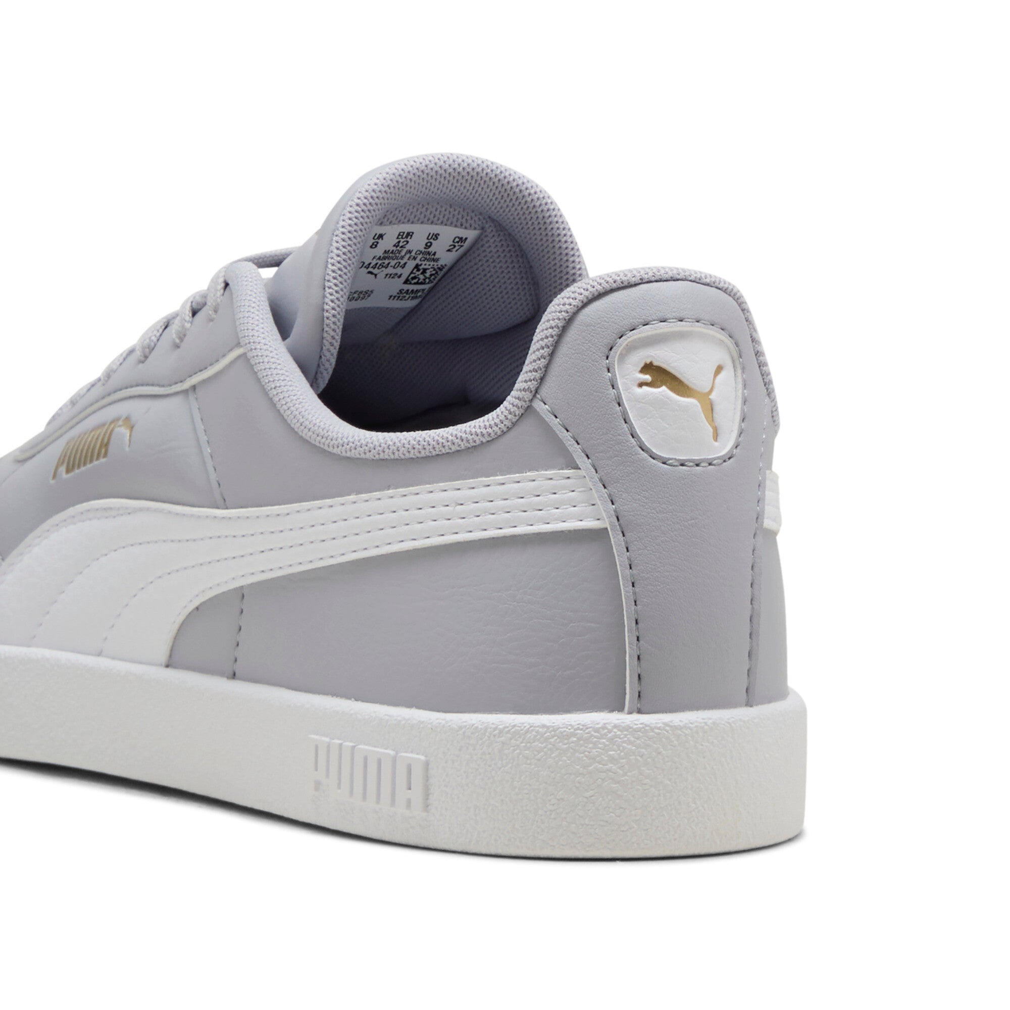 PUMA club II indoor sneakers unisex in vibrant silver and white