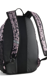 PUMA academy 29L all-over print backpack in sandstone