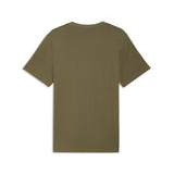 PUMA essentials small no. 1 logo tee men in loden green