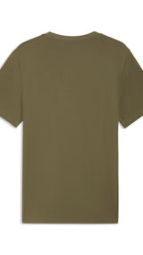 PUMA essentials small no. 1 logo tee men in loden green