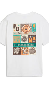 PUMA sunset drive relaxed tee men in white