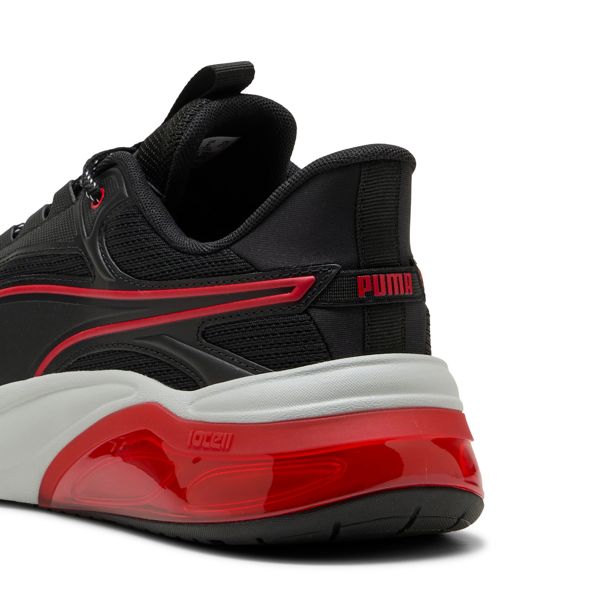 PUMA cell thrill dash sneakers unisex in black and for all time red