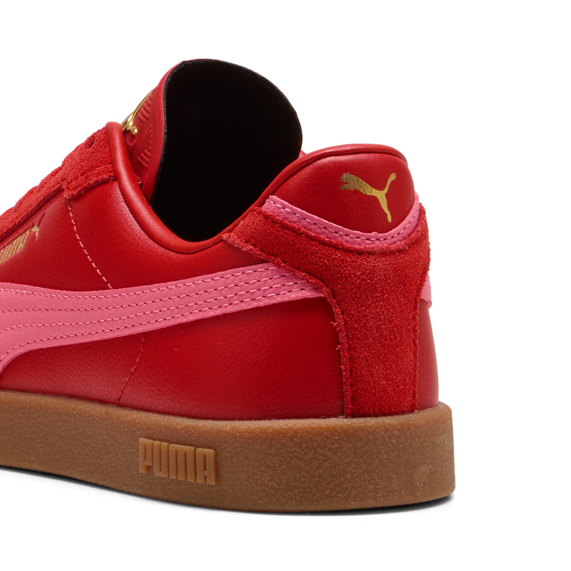 PUMA club II era sneakers unisex (397447) in candy apple and magic rose