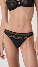 Etam ATTITUDE - TANGA in Black - View 1
