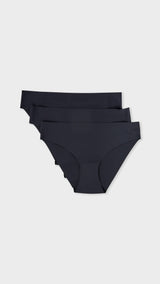 Etam JESSY - 3 SLIPS in Black - View 1