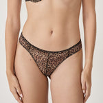 Etam SYMBIOSE - TANGA in Brown - View 1